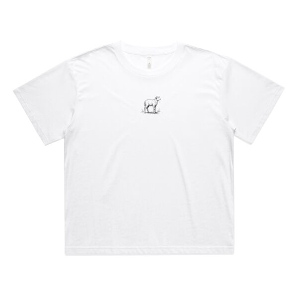 He Left The 99 Crop Top - Dark Print Thumbnail